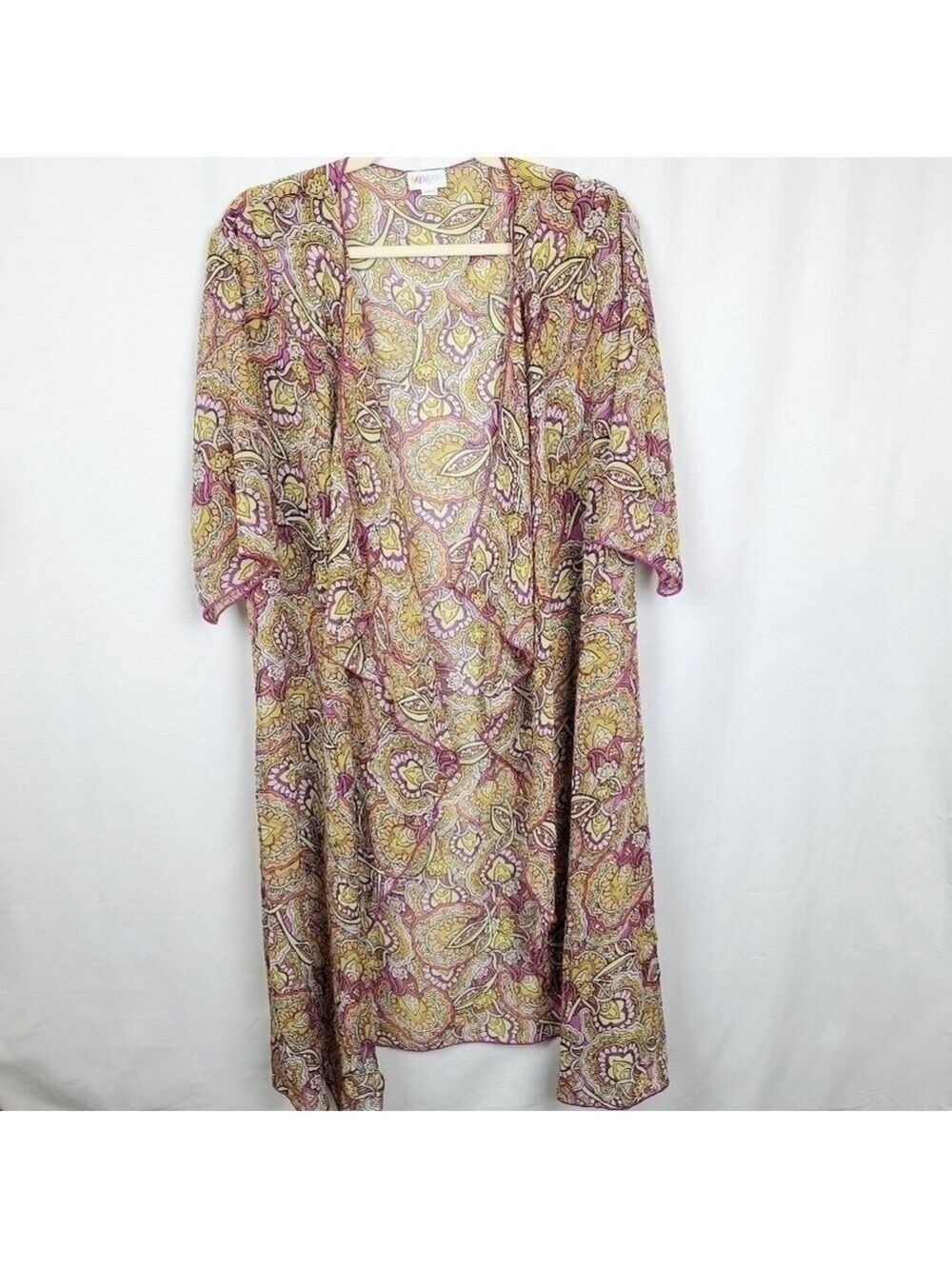 Lularoe sz M floral Shirley sheer Kimono